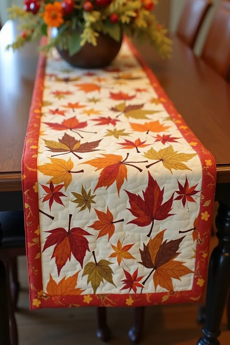 17 fall wedding table decor ideas - autumn-inspired table runners