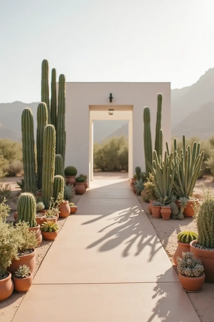 25 boho wedding decor ideas - minimalistic desert boho decorations