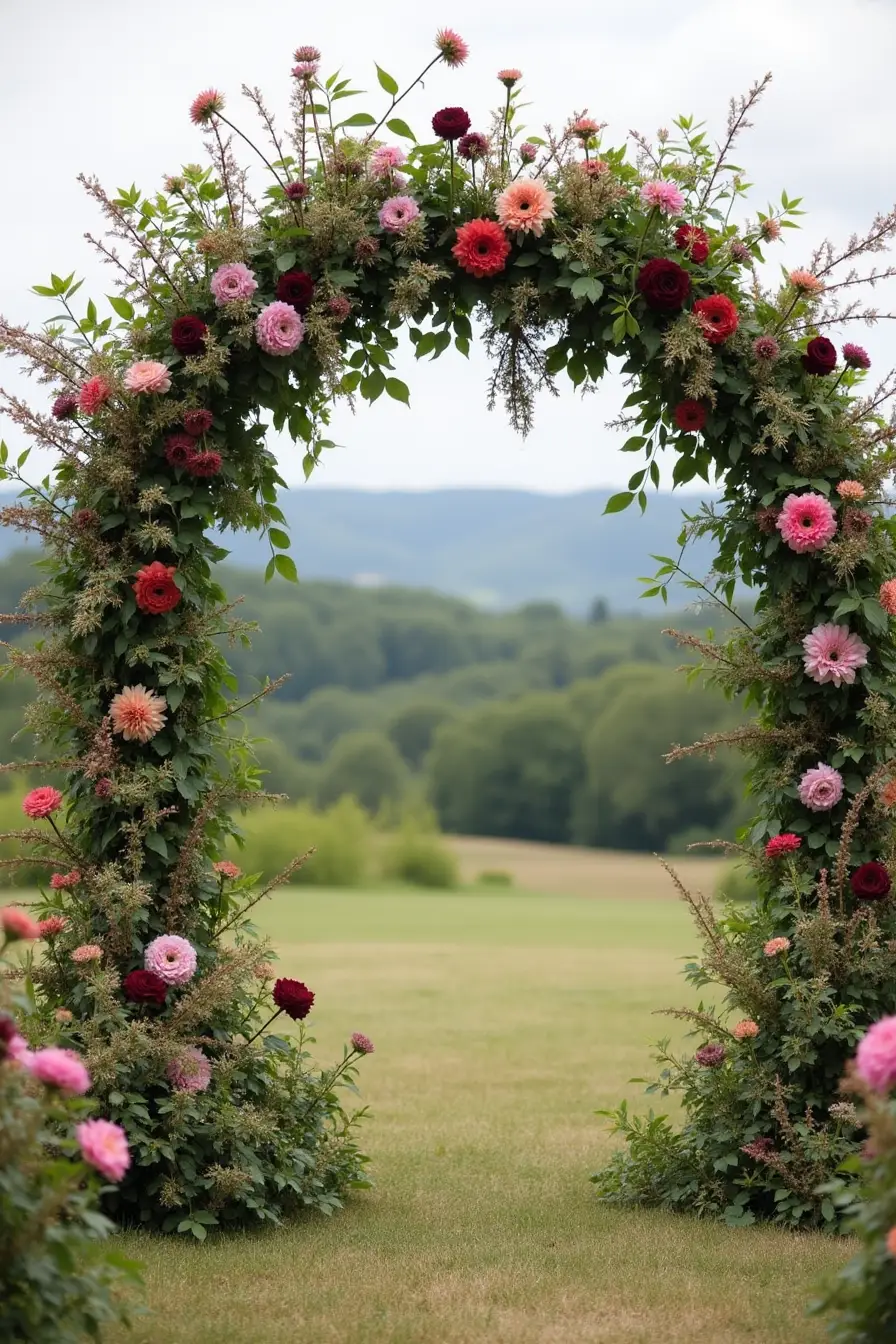 25 boho wedding decor ideas - boho wedding floral arch