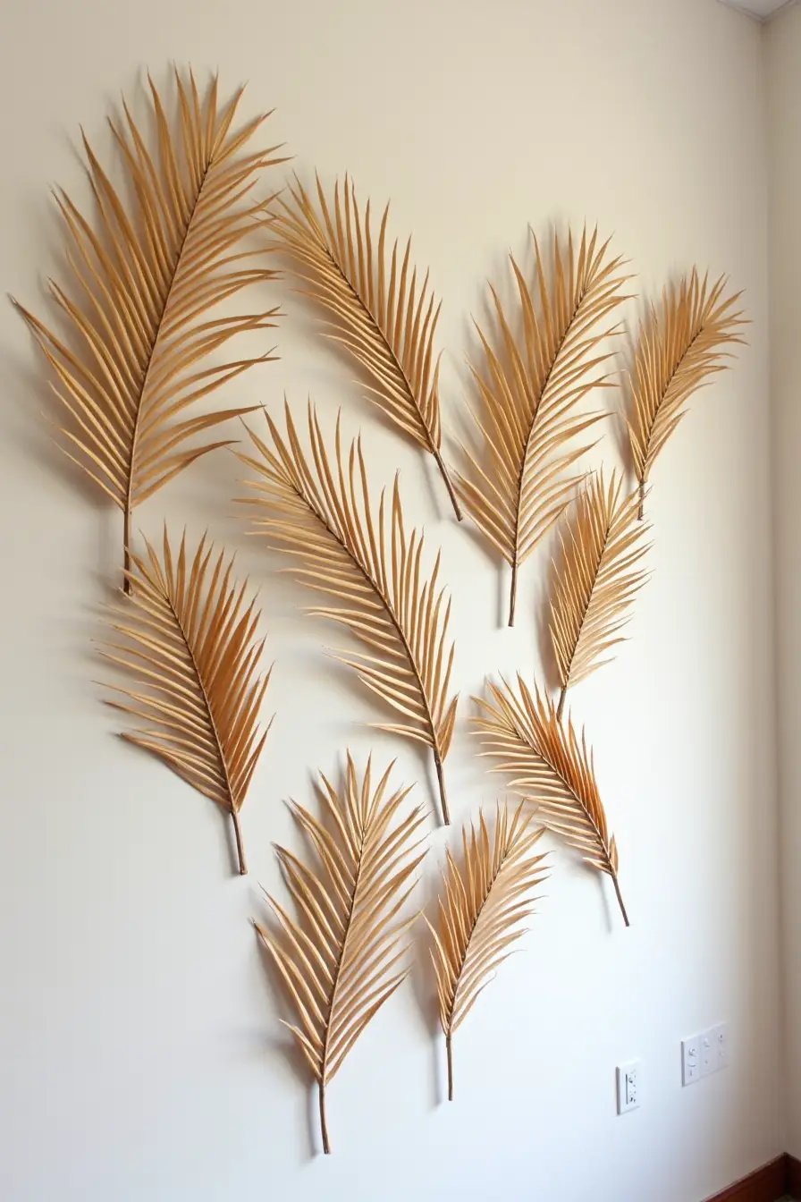 25 boho wedding decor ideas - dried palm leaf boho wedding decorations