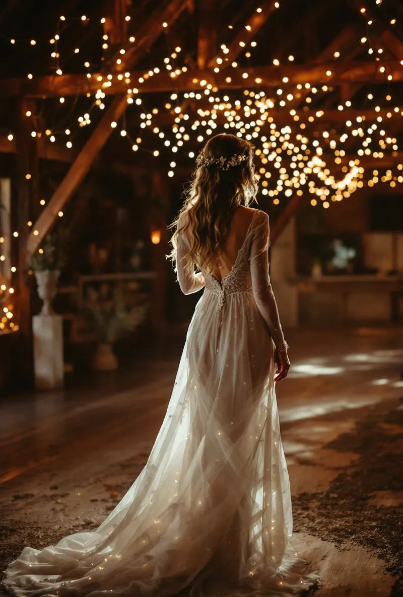 Rustic-Chic Long Sleeve Wedding Dresses