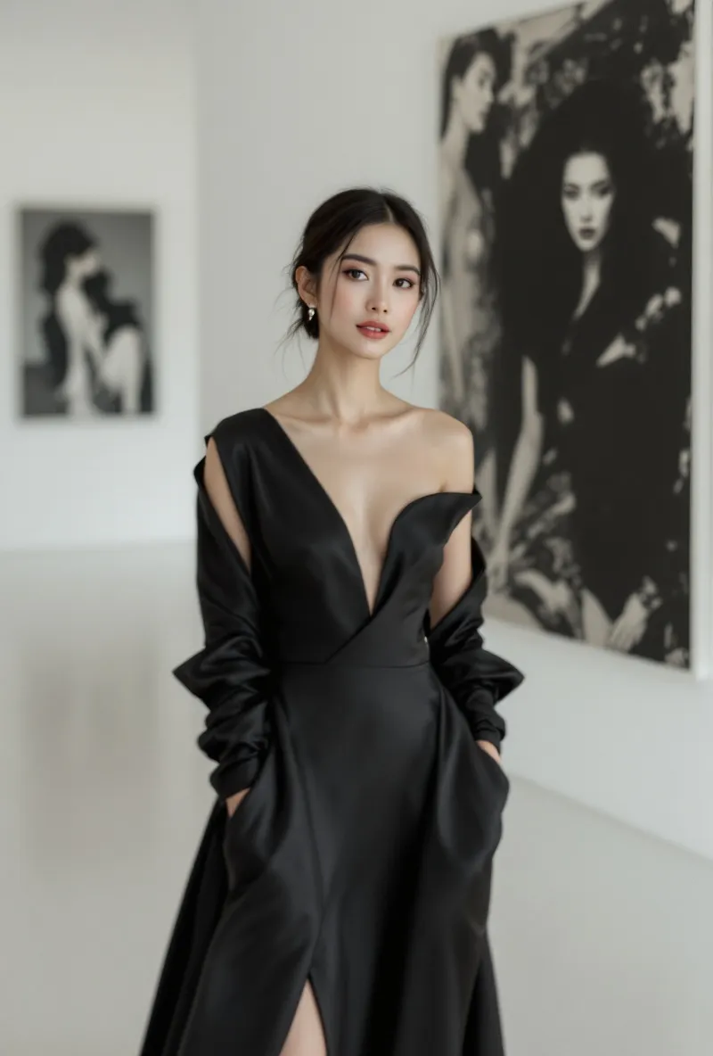 Minimalist Satin Long Sleeve Designs