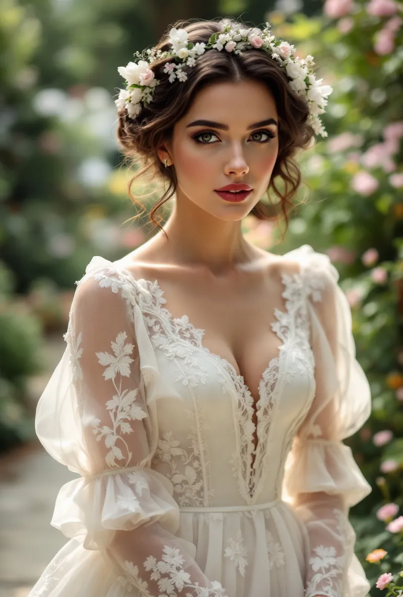 Vintage-Inspired Long Sleeve Wedding Gowns