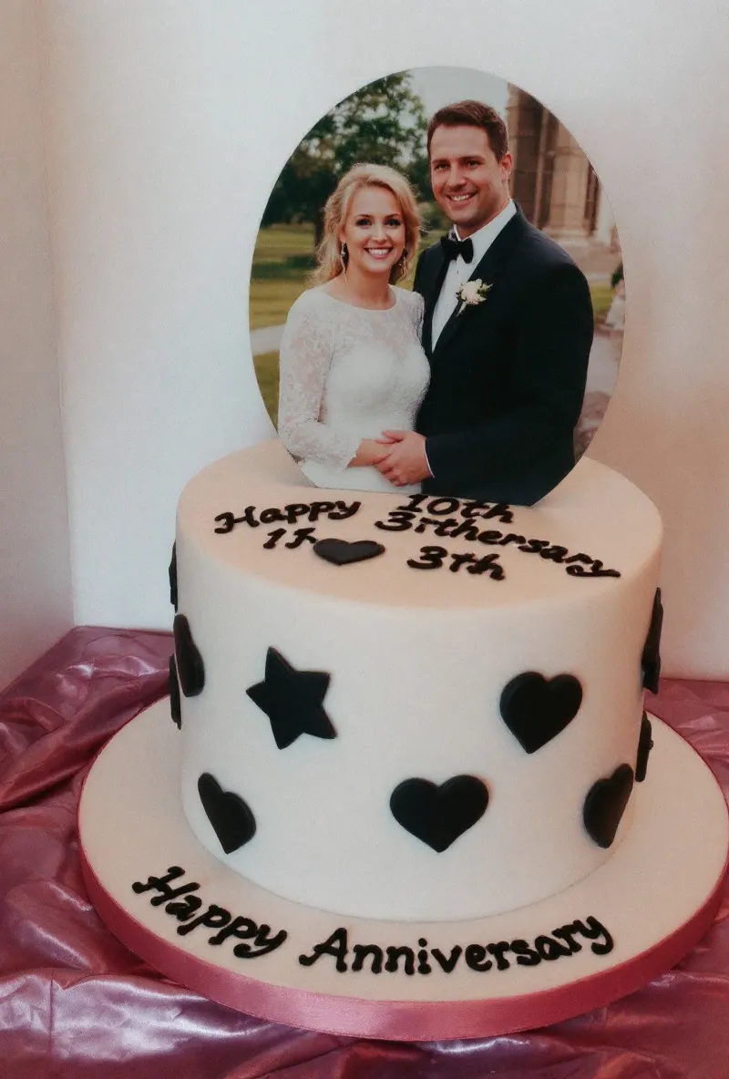 Anniversary Photo Cake