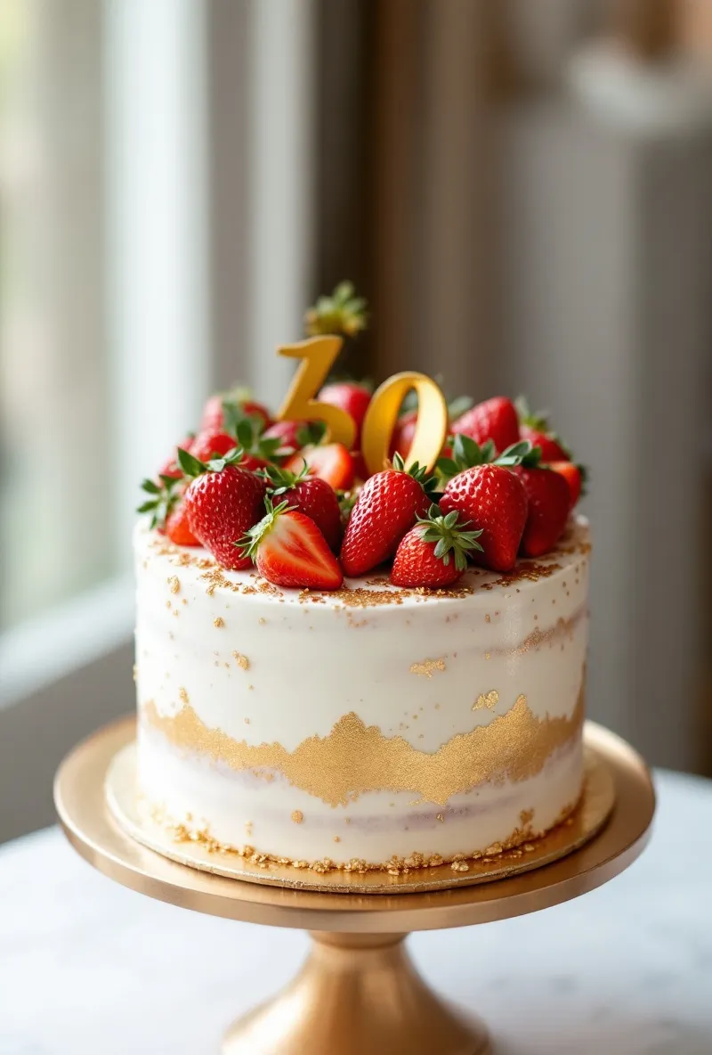 Strawberry-Topped Cake