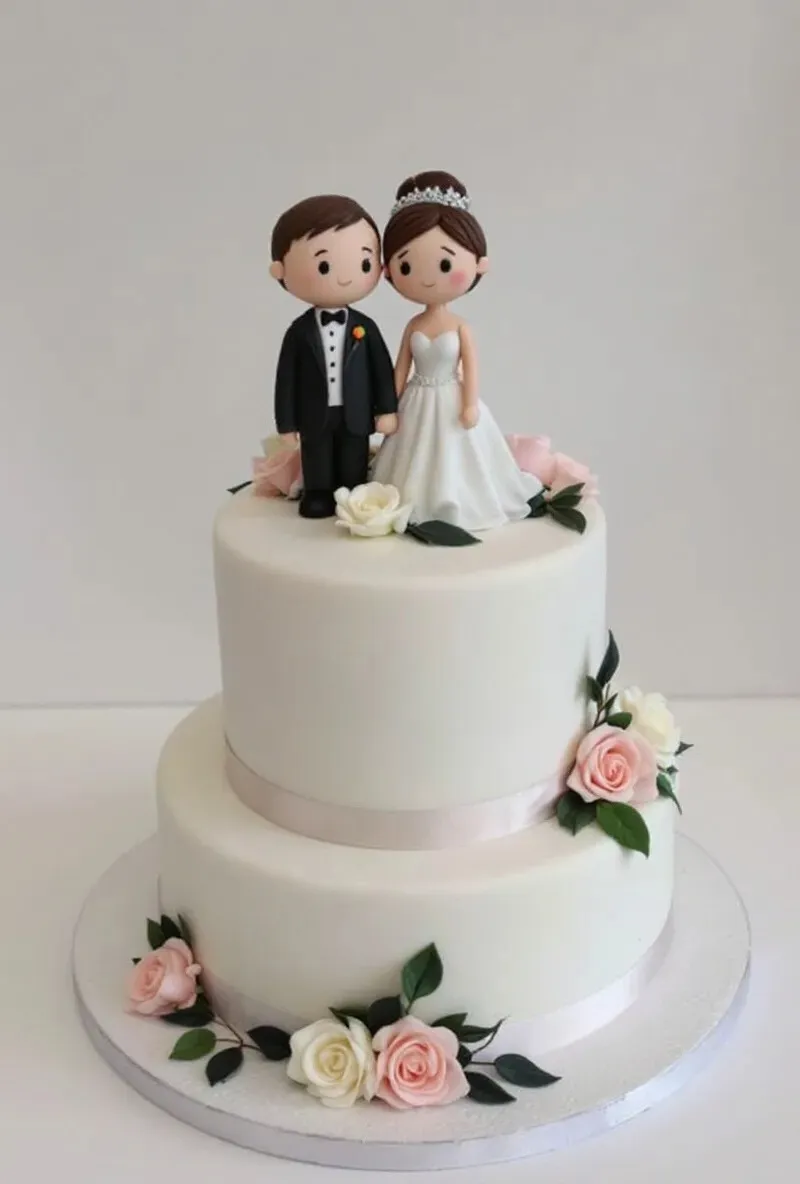 Cute Figurine Fondant Cake
