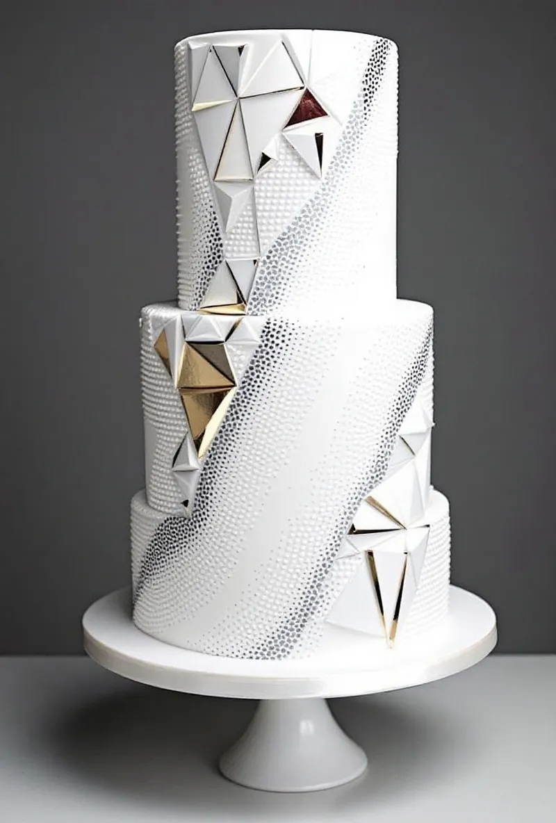 Modern Textured Cake