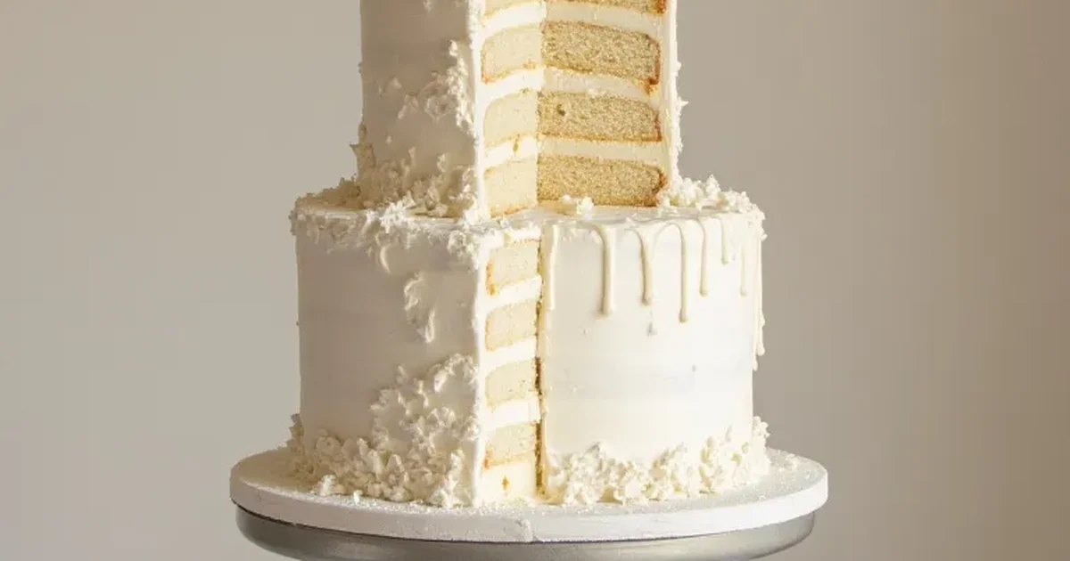 Naked and Semi-Naked Wedding Cake Ideas
