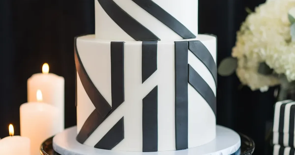Black and White Wedding Cake Ideas
