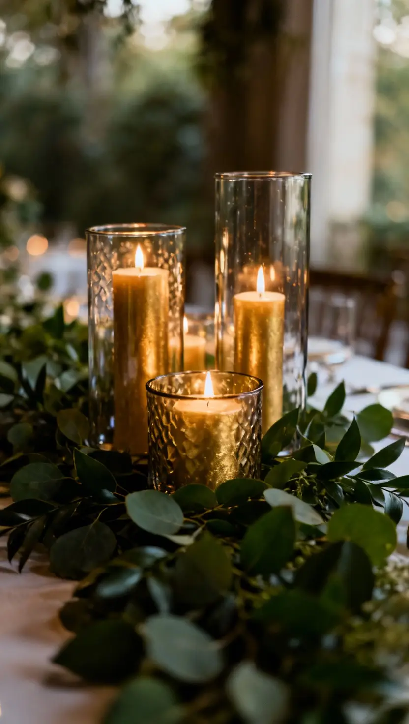 Candlelit Reception Centerpieces