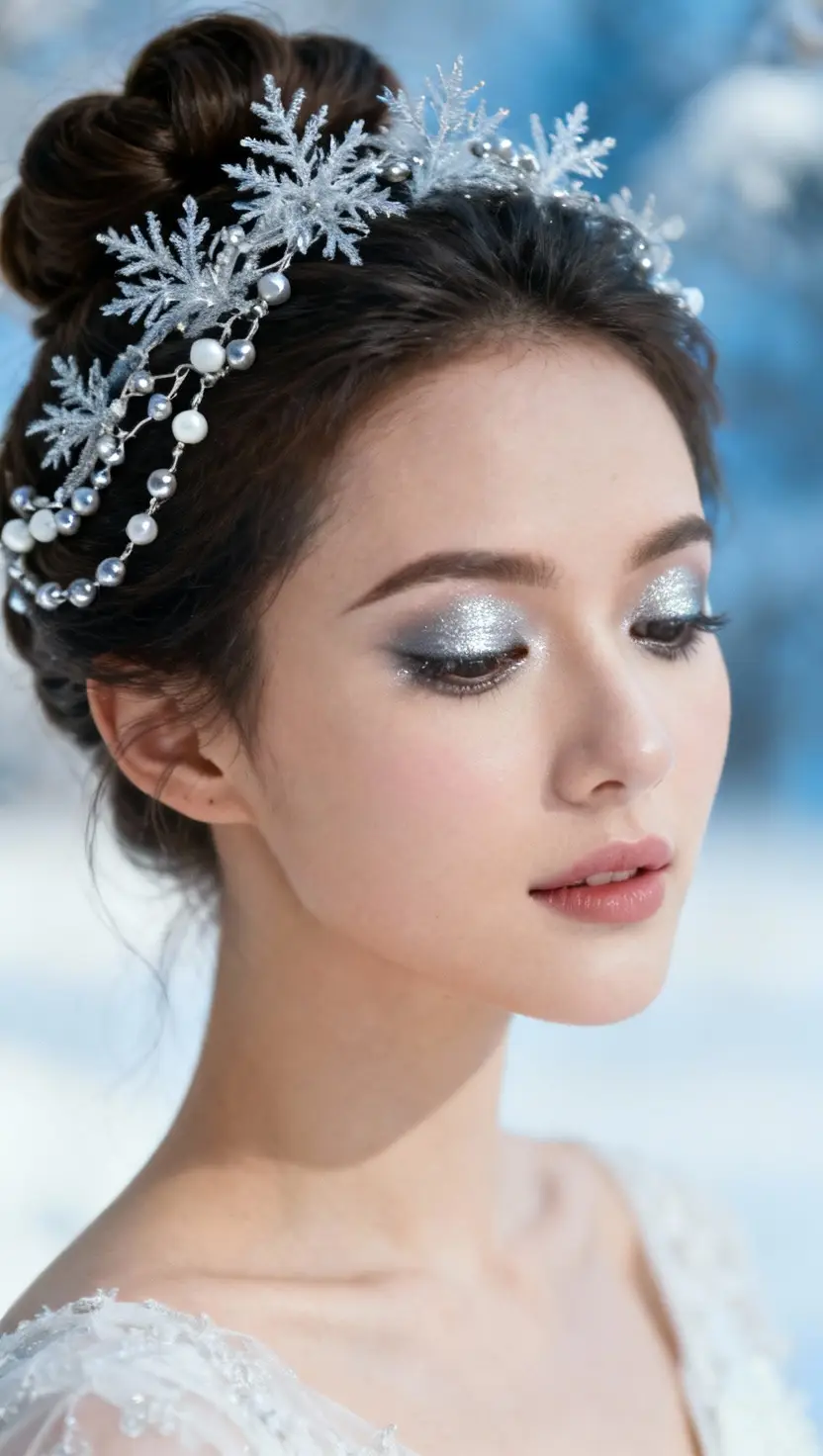Frost-Inspired Makeup and Hair