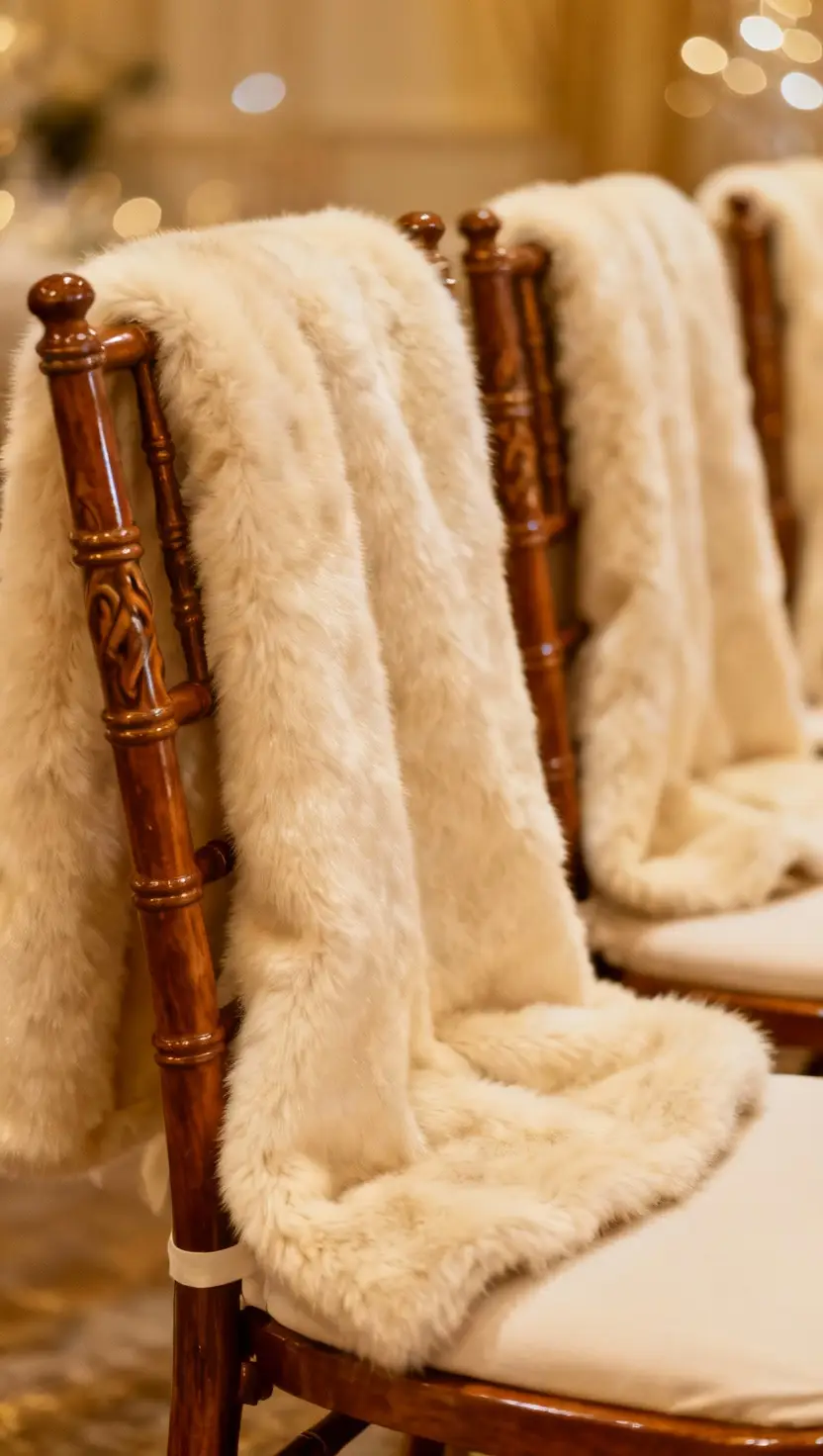 Luxe Faux Fur Wraps for Guests