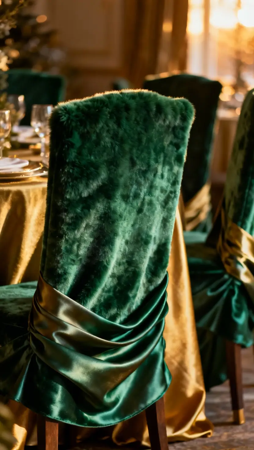 Velvet Chair Covers and Linens